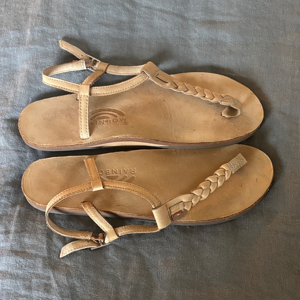 Rainbow Women's Braided Tan Sandals